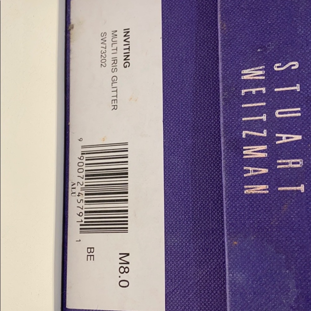 Stuart Weitzman Multi Iris Glitter Heels Size 8 - image 3